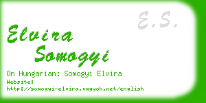 elvira somogyi business card